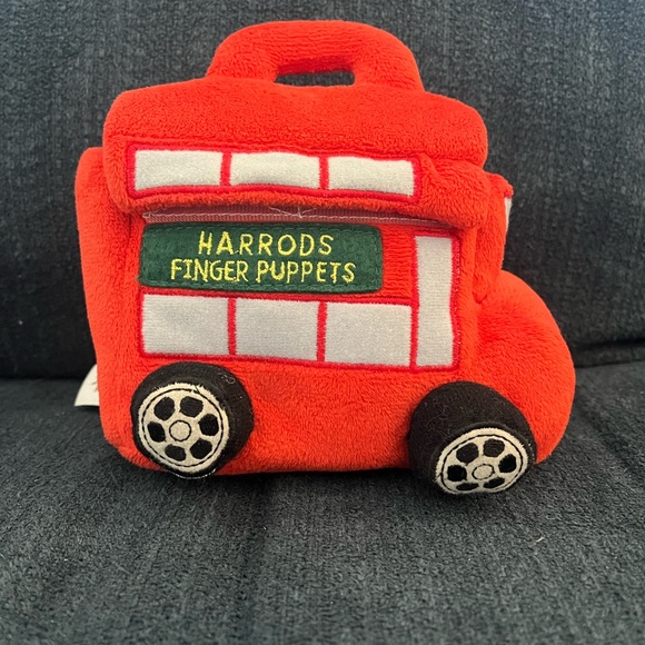 Harrod’s Bears Day Out finger puppet plush bus with 3 bears. 2007 - Picture 4 of 16